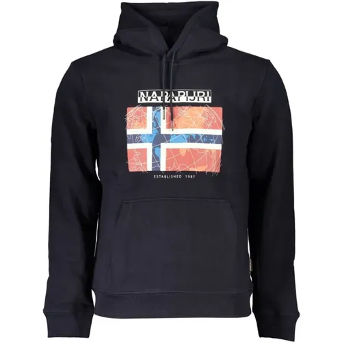 Hooded Fleece Sweatshirt , male, Sizes: XL, M, S, XS, L, 3XL, 2XL - Napapijri - Modalova