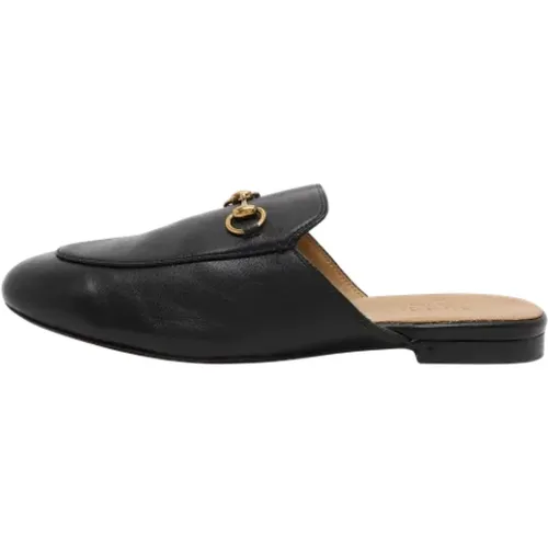 Pre-owned Leather mules , female, Sizes: 7 UK - Gucci Vintage - Modalova