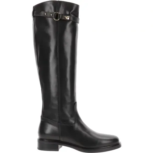 Leather Women`s Boots , female, Sizes: 4 UK, 3 UK - Nerogiardini - Modalova