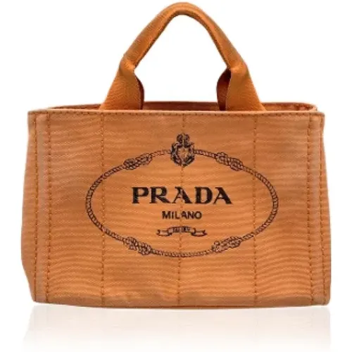 Pre-owned Canvas prada-bags , female, Sizes: ONE SIZE - Prada Vintage - Modalova