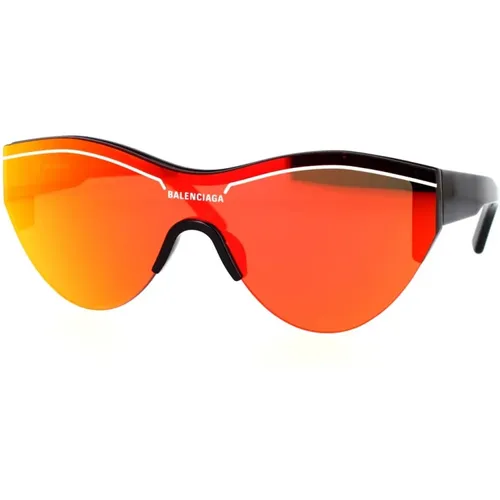 Sporty Sunglasses with Mirrored Lenses , unisex, Sizes: ONE SIZE - Balenciaga - Modalova