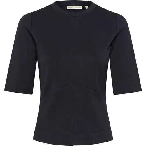 Marineblau T-Shirt Cocentiw Stil , Damen, Größe: S - InWear - Modalova