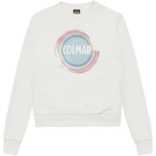 Crewneck Sweatshirt Watercolor Print , female, Sizes: L - Colmar - Modalova