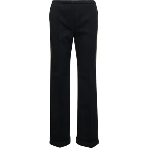 Grey Flannel Trousers by Lorenzo Serafini , female, Sizes: M, S, L - Philosophy di Lorenzo Serafini - Modalova