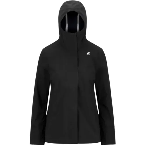 Stilvolle Schwarze/Blau Jacke K-Way - K-way - Modalova