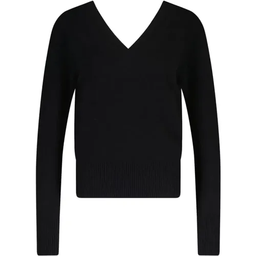 Cashmere V-Neck Sweater , female, Sizes: L, M, S - Van Kukil - Modalova