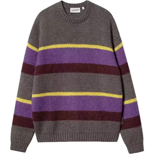 Gestreifter Strickpullover Aura , Herren, Größe: L - Carhartt WIP - Modalova