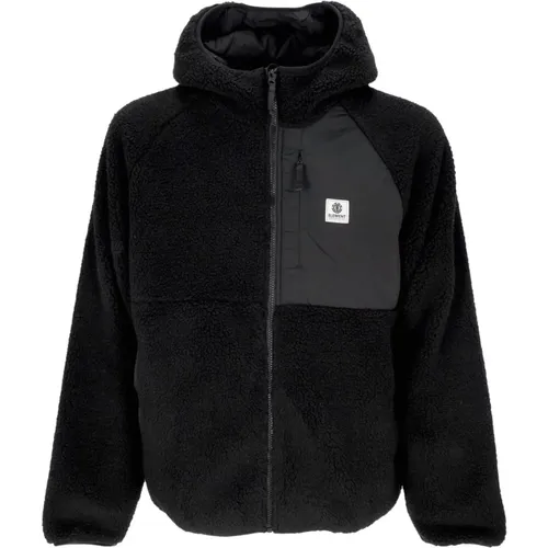 Wendbare Sherpa Jacke mit Kapuze , Herren, Größe: S - Element - Modalova