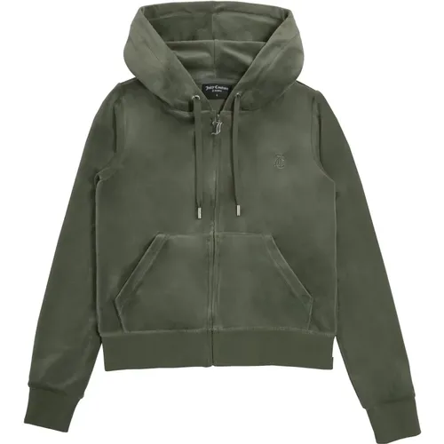 Klassischer Robertson Hoodie in Thyme , Damen, Größe: M - Juicy Couture - Modalova