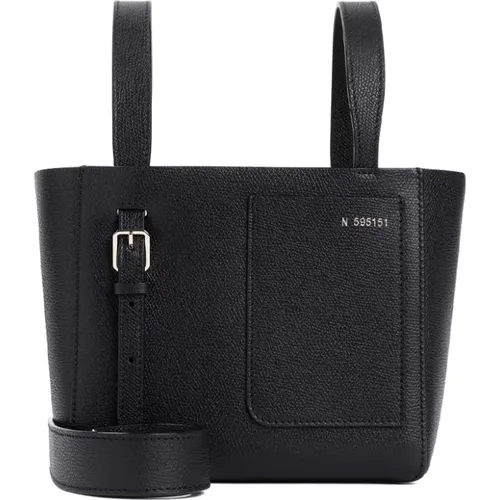 Schwarze Bucket Mini Tasche - Valextra - Modalova