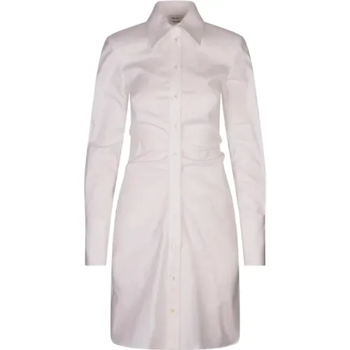 Mini Shirt Dress with Italian Collar , female, Sizes: 2XS, XS - alexander mcqueen - Modalova