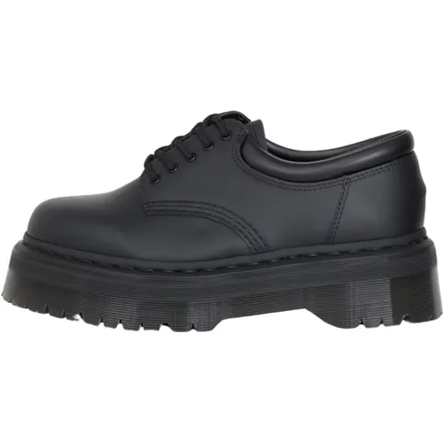 Schwarze 5-Loch-Schuhe mit Quad-Sohle , Damen, Größe: 39 EU - Dr. Martens - Modalova