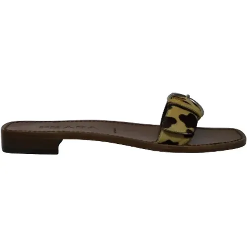 Pre-owned Leather sandals , female, Sizes: 4 1/2 UK - Prada Vintage - Modalova