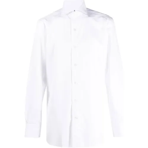 Italian Cotton Shirt , male, Sizes: XL, 2XL, L, M, 4XL, 5XL, 3XL - Finamore - Modalova