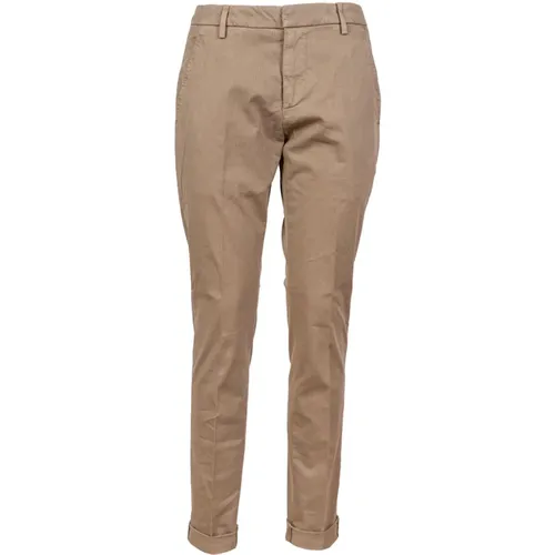 Lightweight Slim Fit Cotton Chino Pants , male, Sizes: W38, W36, W31 - Dondup - Modalova