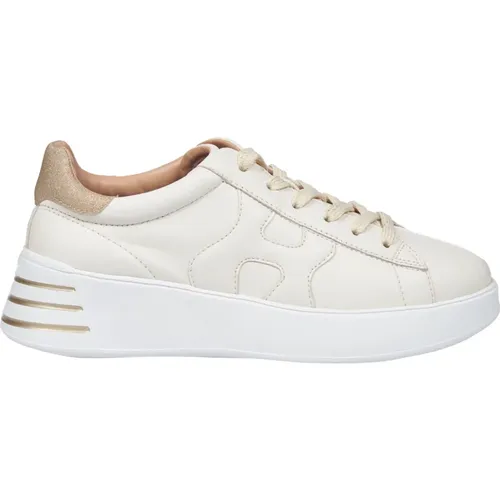 Braune Sneakers Rebel H564 Chic Style , Damen, Größe: 38 EU - Hogan - Modalova