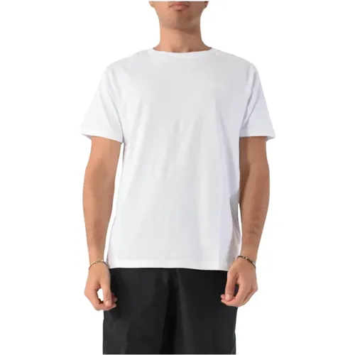 Cotton T-shirt with logo detail , male, Sizes: L, M, XL, 2XL - Moschino - Modalova