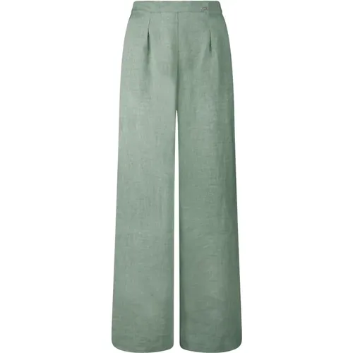 Linen Palazzo Pants , female, Sizes: L, XL, M, XS, S - BomBoogie - Modalova