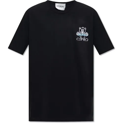 Bedrucktes T-Shirt , Herren, Größe: 2XL - Iceberg - Modalova