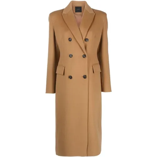 Double-Breasted Wool Coat , female, Sizes: M, 2XS - pinko - Modalova