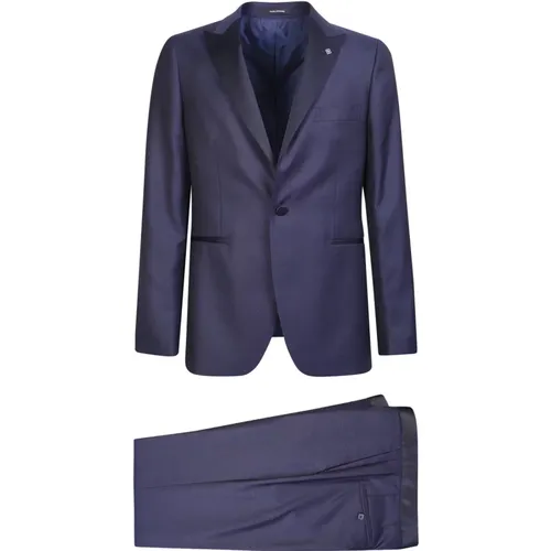 Silk Wool Blend Suit , male, Sizes: XL - Tagliatore - Modalova