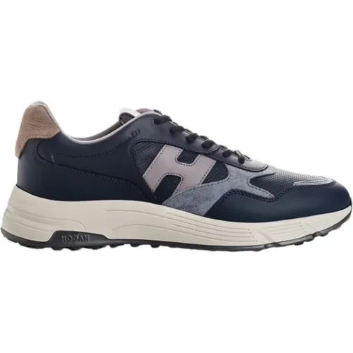 Leichte Ledersneakers , Herren, Größe: 41 EU - Hogan - Modalova