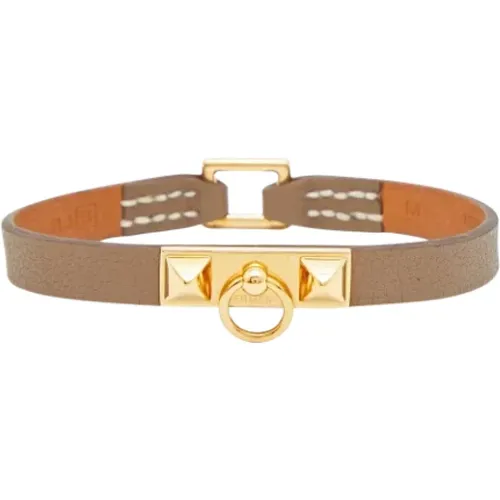 Pre-owned Leather bracelets , female, Sizes: 40 CM - Hermès Vintage - Modalova