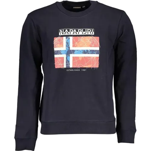 Crewneck Logo Sweatshirt , male, Sizes: XS, M, S, 3XL, XL, L - Napapijri - Modalova