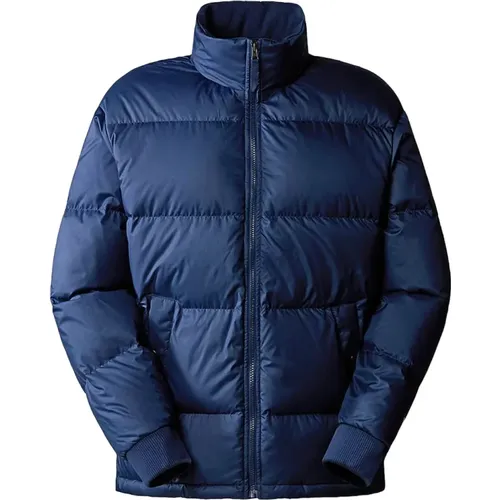 Men`s Summit Navy Cotton Coat , male, Sizes: L, XL, S - The North Face - Modalova