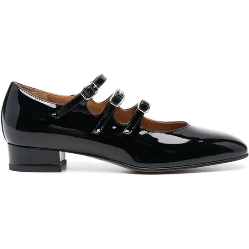 Schwarze Ballerinas aus Lackleder , Damen, Größe: 37 1/2 EU - Carel - Modalova