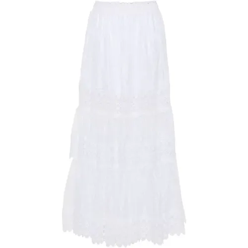Lace A-Line Skirt , female, Sizes: S, M - Charo Ruiz Ibiza - Modalova