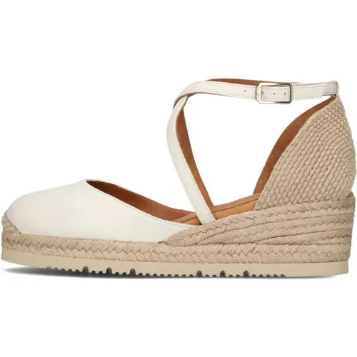 Weiße Espadrille-Sandale Caude , Damen, Größe: 38 EU - Unisa - Modalova