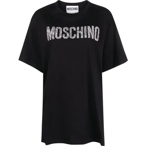 T-Shirt - Stylish and Trendy , female, Sizes: S, XS - Moschino - Modalova