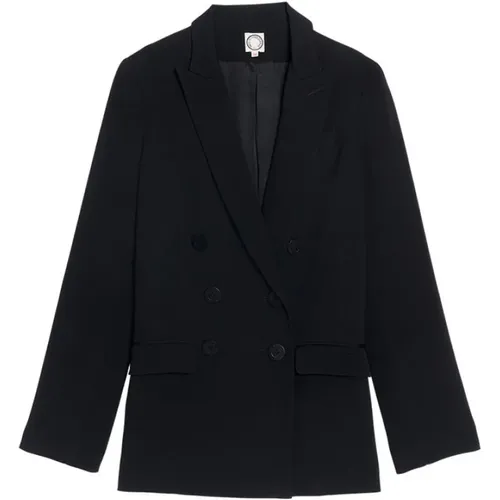 Schwarze Ezio Jacke , Damen, Größe: 2XS - Ines De La Fressange Paris - Modalova