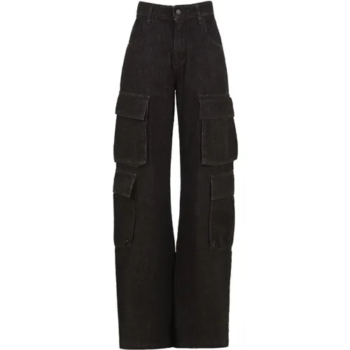 Graue Wide Leg Jeans Aida 47 , Damen, Größe: W24 - Cycle - Modalova