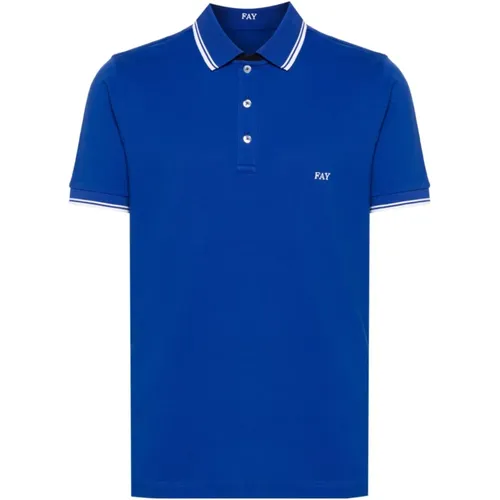 Polo Shirts , Herren, Größe: M - Fay - Modalova