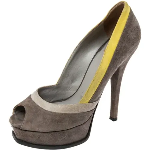 Pre-owned Suede heels , female, Sizes: 6 UK - Fendi Vintage - Modalova