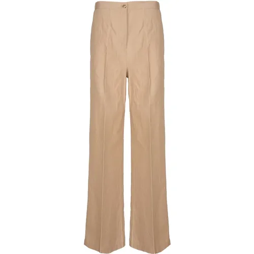 Linen Pants with Pockets , female, Sizes: M, S, L, XS - Ottod'Ame - Modalova