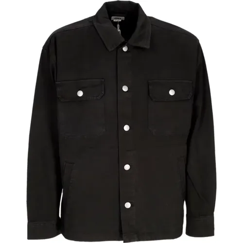 Division Shirt Jacke Schwarz Streetwear - Obey - Modalova
