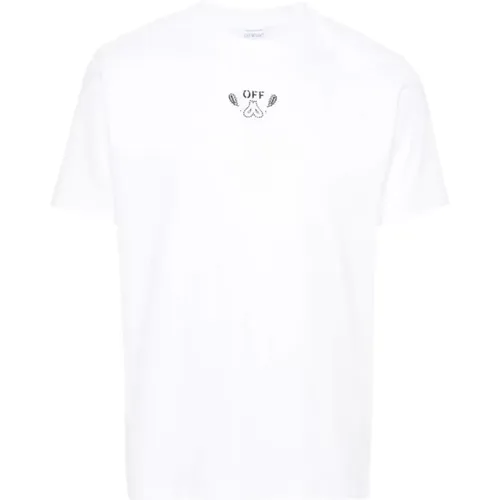 Off , Bandana Arr Slim T-Shirt , male, Sizes: XL, S, L, M - Off White - Modalova