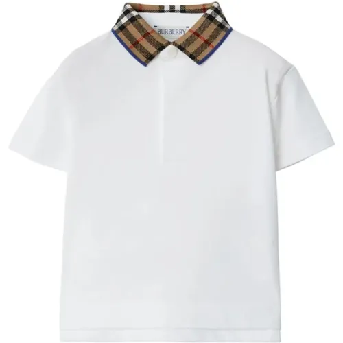Weiße T-Shirts & Polos für Mädchen - Burberry - Modalova
