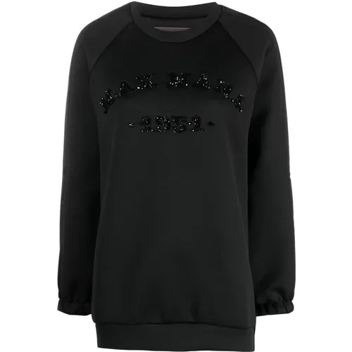 Sweatshirt with Embroidered Logo , female, Sizes: XS - Max Mara - Modalova