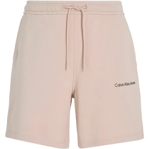Rosa Institutionelle Bermuda-Shorts , Herren, Größe: L - Calvin Klein - Modalova