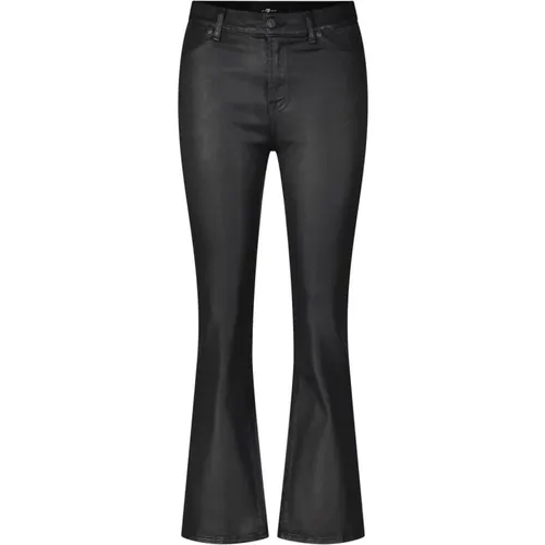 Coated Denim Bootcut Jeans , Damen, Größe: W27 - 7 For All Mankind - Modalova