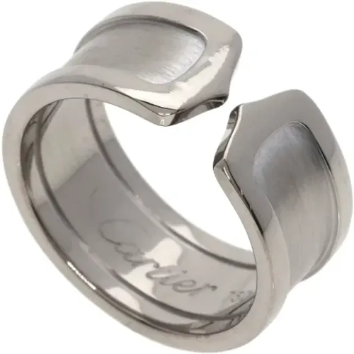 Pre-owned White Gold rings , female, Sizes: ONE SIZE - Cartier Vintage - Modalova