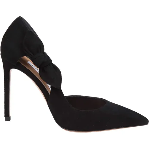 Schwarze Wildleder Stiletto Pumps - Aquazzura - Modalova