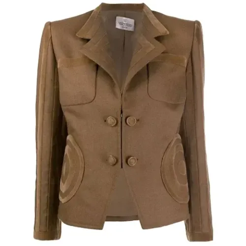Pre-owned Wool outerwear , female, Sizes: XL - Valentino Vintage - Modalova