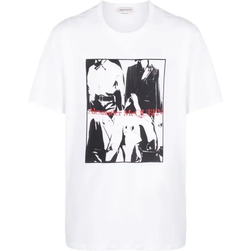 Photograph Print Cotton T-shirt , male, Sizes: M, L, S - alexander mcqueen - Modalova