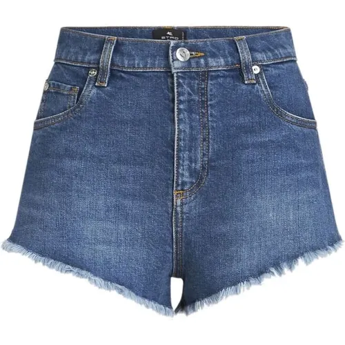 Denim Shorts , Damen, Größe: W27 - ETRO - Modalova