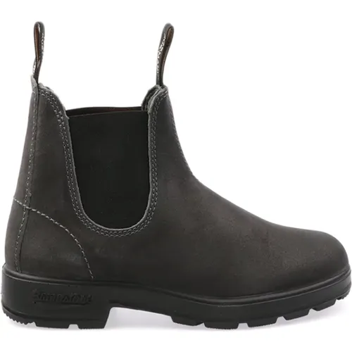 Steel Grey Waxed Suede Boots , female, Sizes: 6 1/2 UK, 5 1/2 UK, 4 UK, 3 1/2 UK, 4 1/2 UK - Blundstone - Modalova